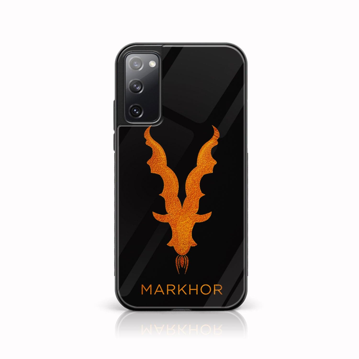 Galaxy S20 FE - Markhor Series - Premium Printed Glass soft Bumper shock Proof Case