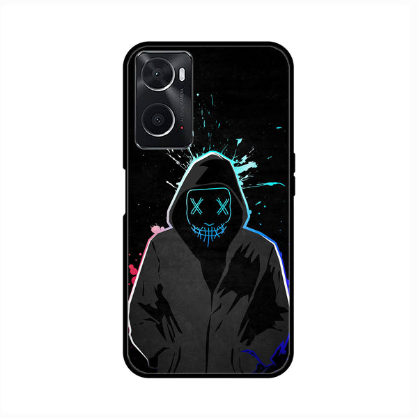 Oppo A76  - Anonymous 2.0  Design 8 - Premium Printed Glass soft Bumper shock Proof Case CS-17871