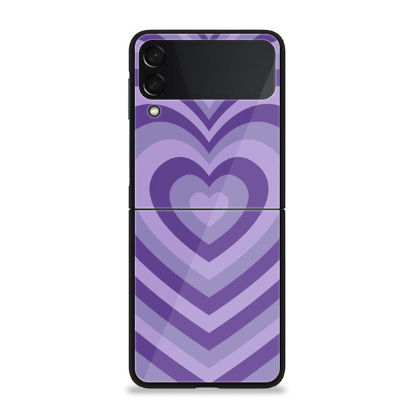 Samsung Galaxy Z Flip Heart Beat Series Premium Metal Printed soft Bumper shock Proof Case CS-52440