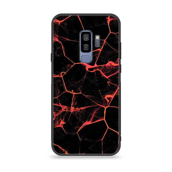 Samsung Galaxy S9 Plus - BLACK Marble Design 8 - Premium Printed Glass soft Bumper shock Proof Case CS-13653