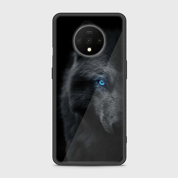 OnePlus 7T Black Art Series   Design 8 Premium Printed Glass soft Bumper shock Proof Case  CS-20253