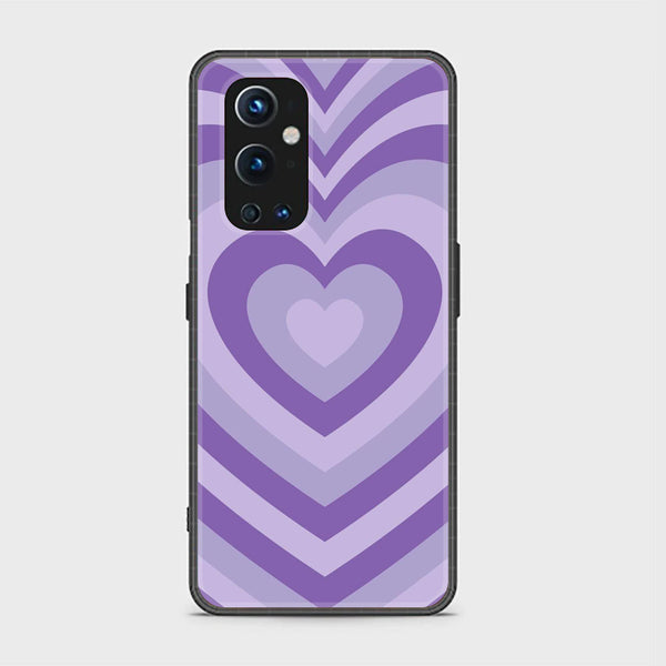 OnePlus 9 Pro- Heart Beat Design 8- Premium Printed Glass soft Bumper shock Proof Case CS-11398