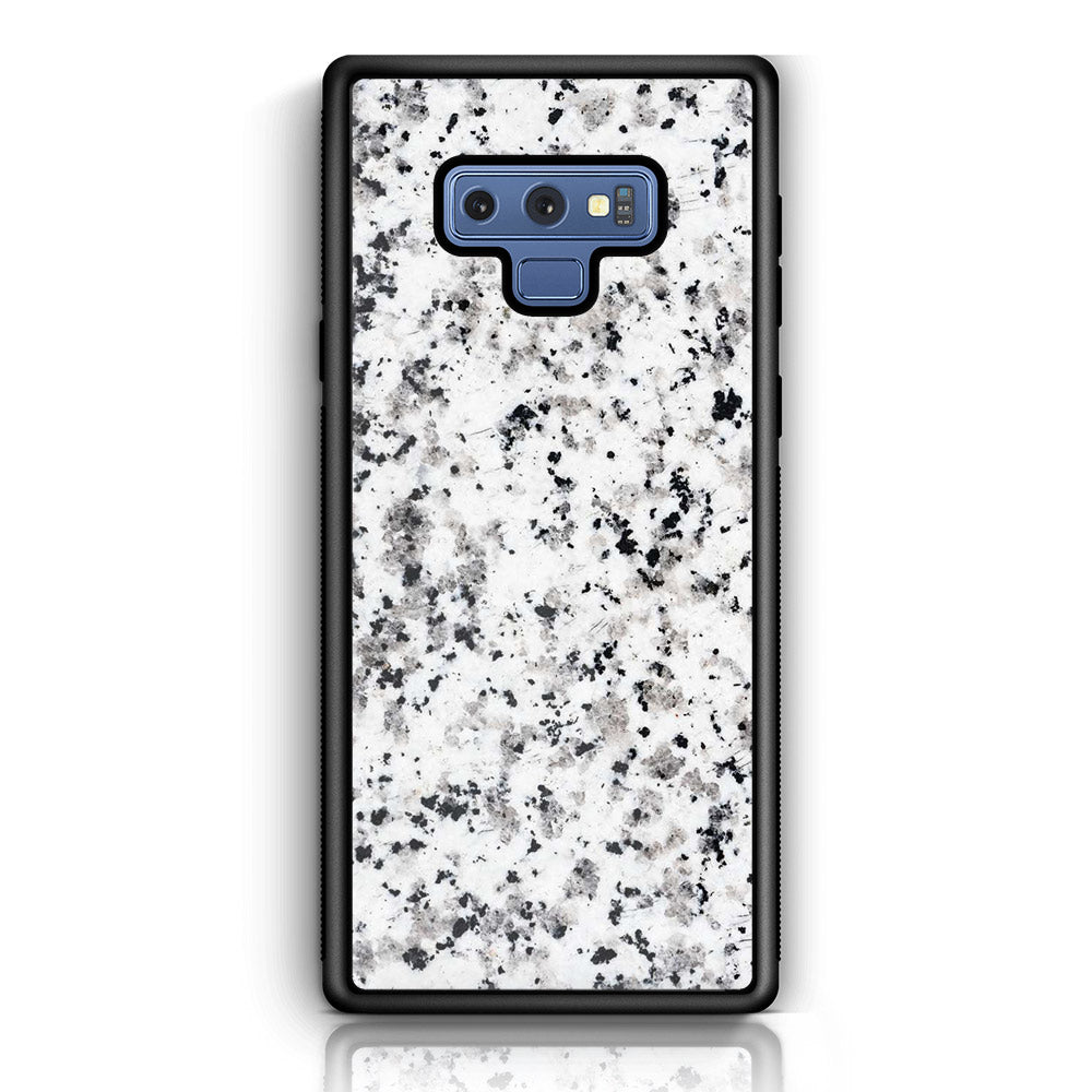 Samsung Galaxy Note 9 - White Marble Series - Premium Printed Glass soft Bumper shock Proof Case