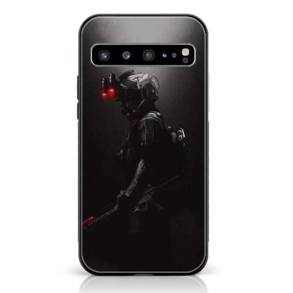 Samsung Galaxy S10 5G - Black Art Design 9 - Premium Printed Glass soft Bumper shock Proof Case CS-18250