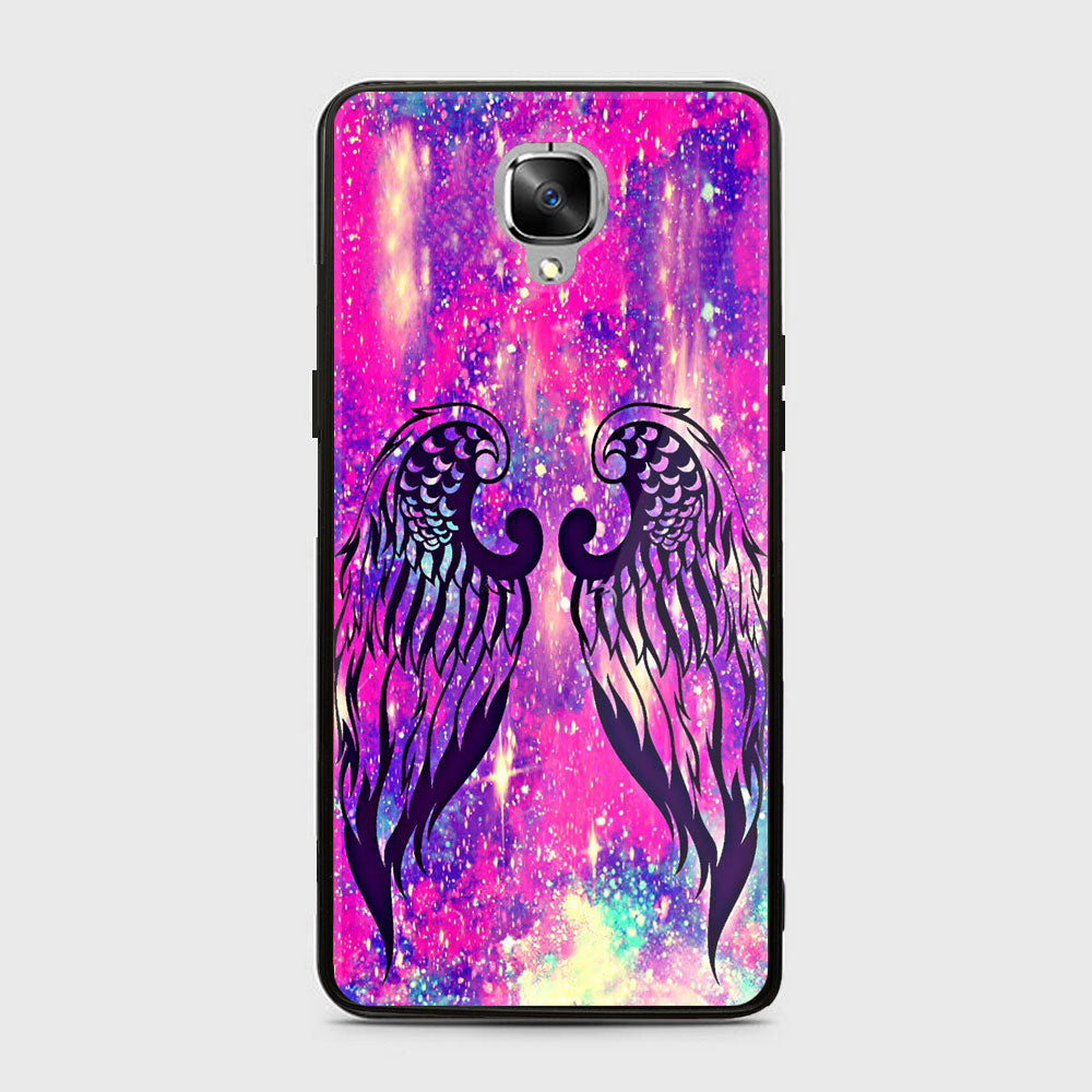 OnePlus 3/3T- Angel Wings Series - Premium Printed Glass soft Bumper shock Proof Case