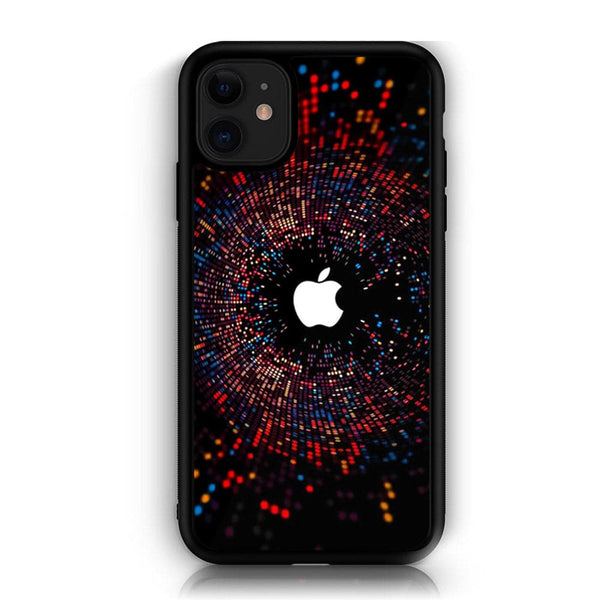 iPhone 11 Apple Logo Design 9 Premium Printed Glass soft Bumper shock Proof Case CS-18191