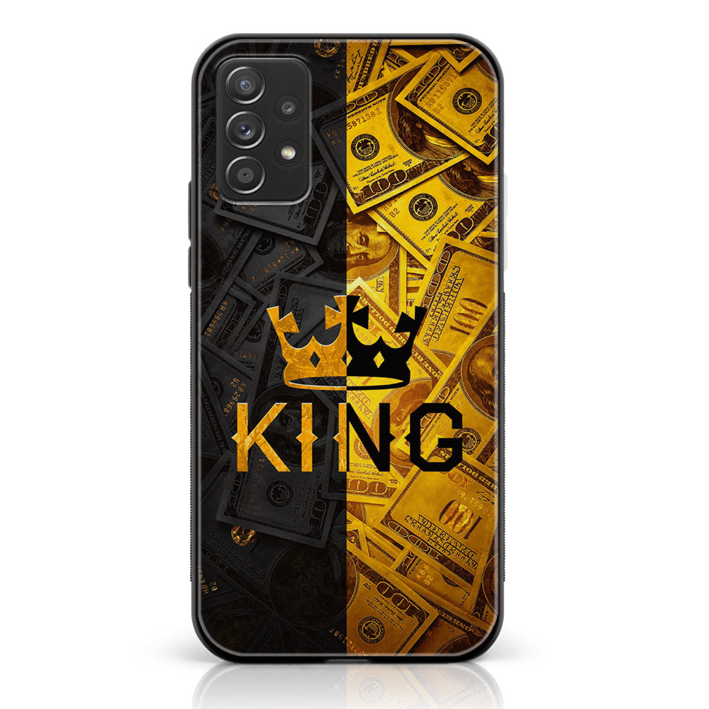 Samsung Galaxy A52 5G  - King Series V 2.0 Series - Premium Printed Glass soft Bumper shock Proof Case