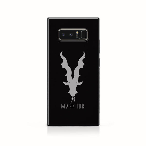 Galaxy Note 8 - Markhor Design 9 - Premium Printed Glass soft Bumper shock Proof Case CS-7188 CS-7189