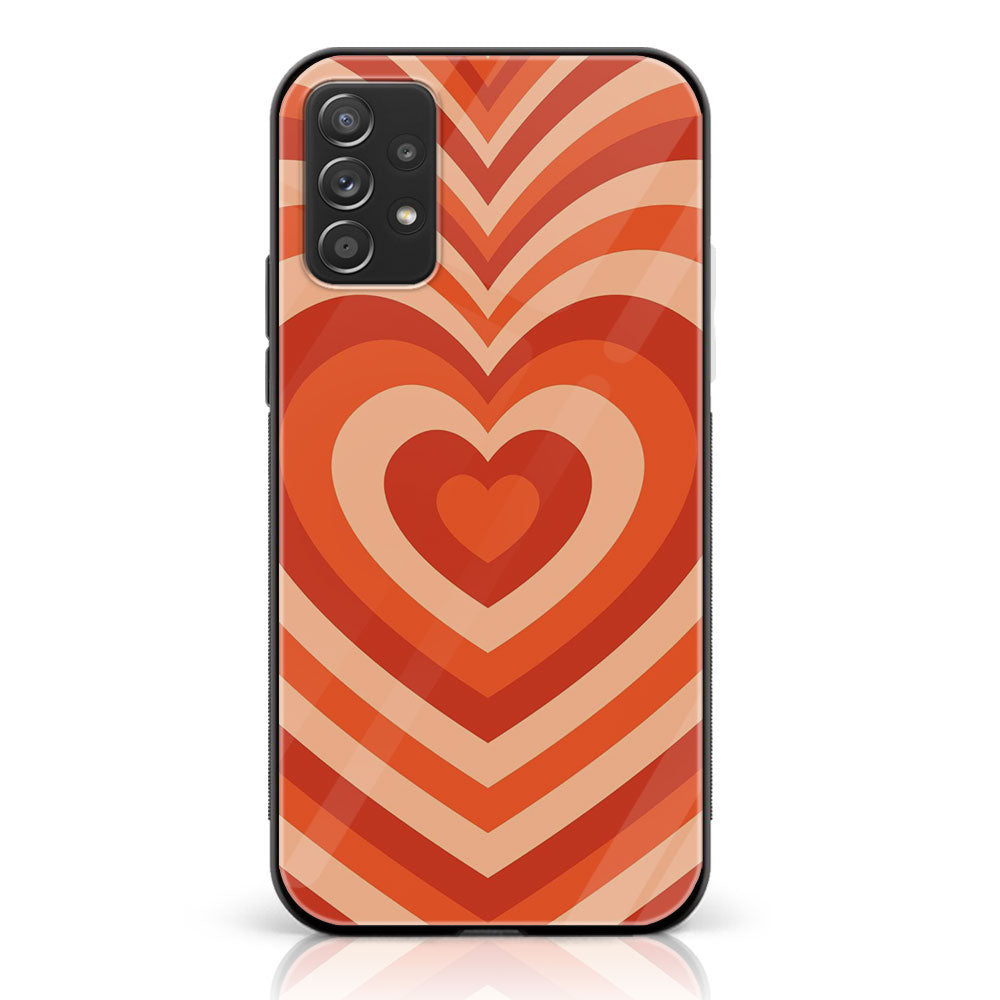 Samsung Galaxy A52s 5G - Heart Beat Series - Premium Printed Glass soft Bumper shock Proof Case