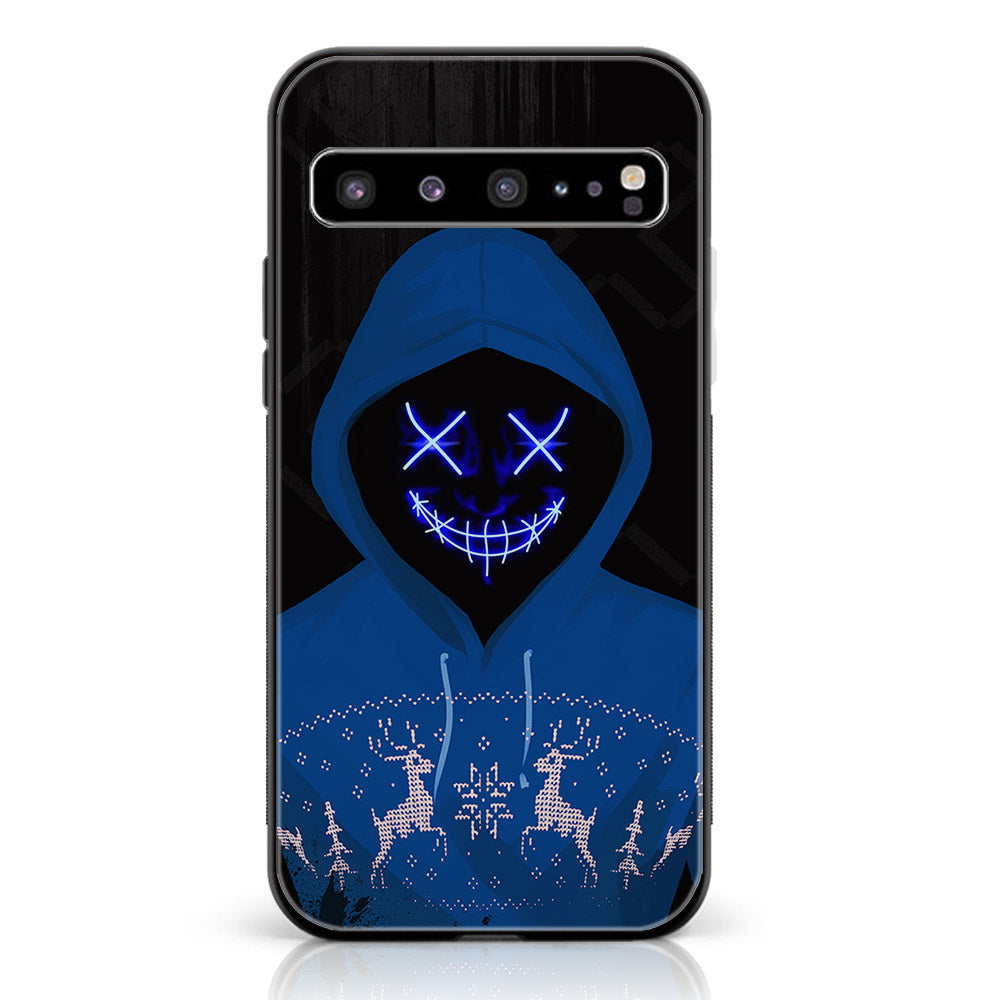 Samsung Galaxy S10 5G - Anonymous 2.0  Series - Premium Printed Glass soft Bumper shock Proof Case