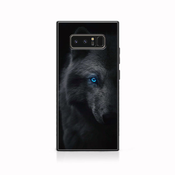 Galaxy Note 8 -Wolf Design 9 - Premium Printed Glass soft Bumper shock Proof Case CS-22111