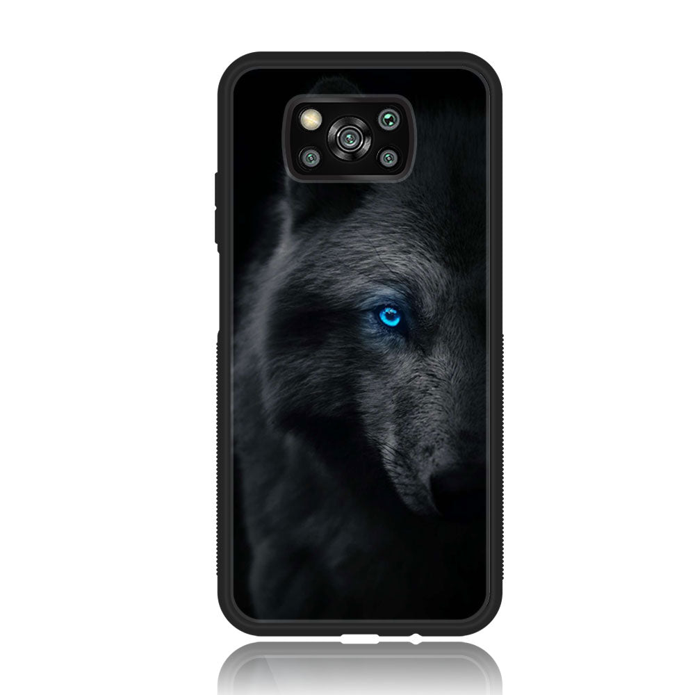 Xiaomi Poco X3 NFC - Wolf Series - Premium Printed Glass soft Bumper shock Proof Case