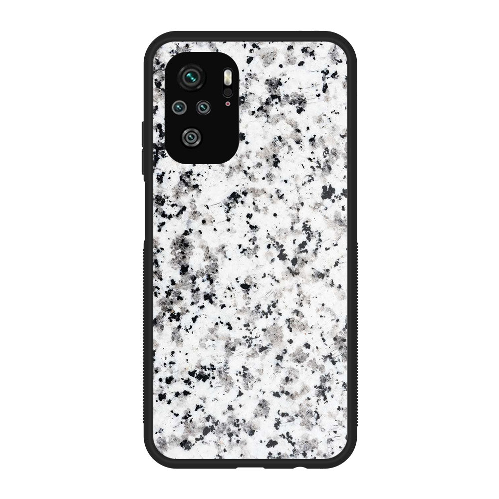 Xiaomi Redmi Note 10S - White Marble Series - Premium Printed Glass soft Bumper shock Proof Case