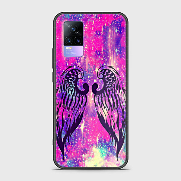 Vivo V21e - Angel Wings Design 9 - Premium Metal  Printed soft Bumper shock Proof Case  CS-28996 CS-39823