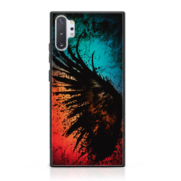 Samsung Galaxy Note 10 Plus - Angel Wings 2.0  Design 9- Premium Printed Glass soft Bumper shock Proof Case CS-12053