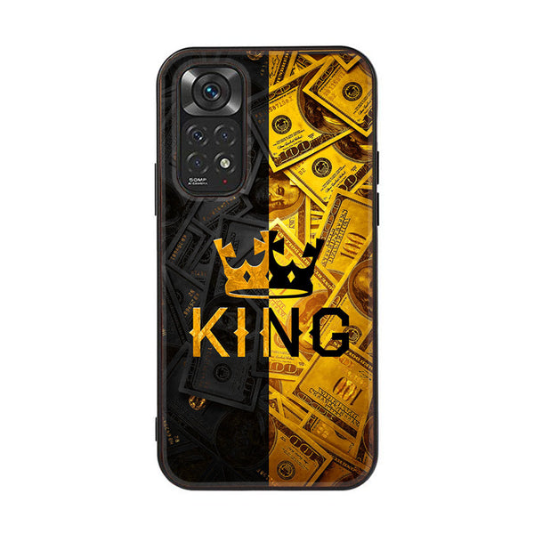 Xiaomi Redmi Note 11 Pro/Note 12 Pro   King Series V 2.0 Design 9 Premium Printed Glass soft Bumper shock Proof Case CS-10002