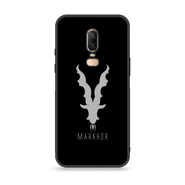 OnePlus 6 - Markhor Design 9  - Premium Printed Glass soft Bumper shock Proof Case CS-33399