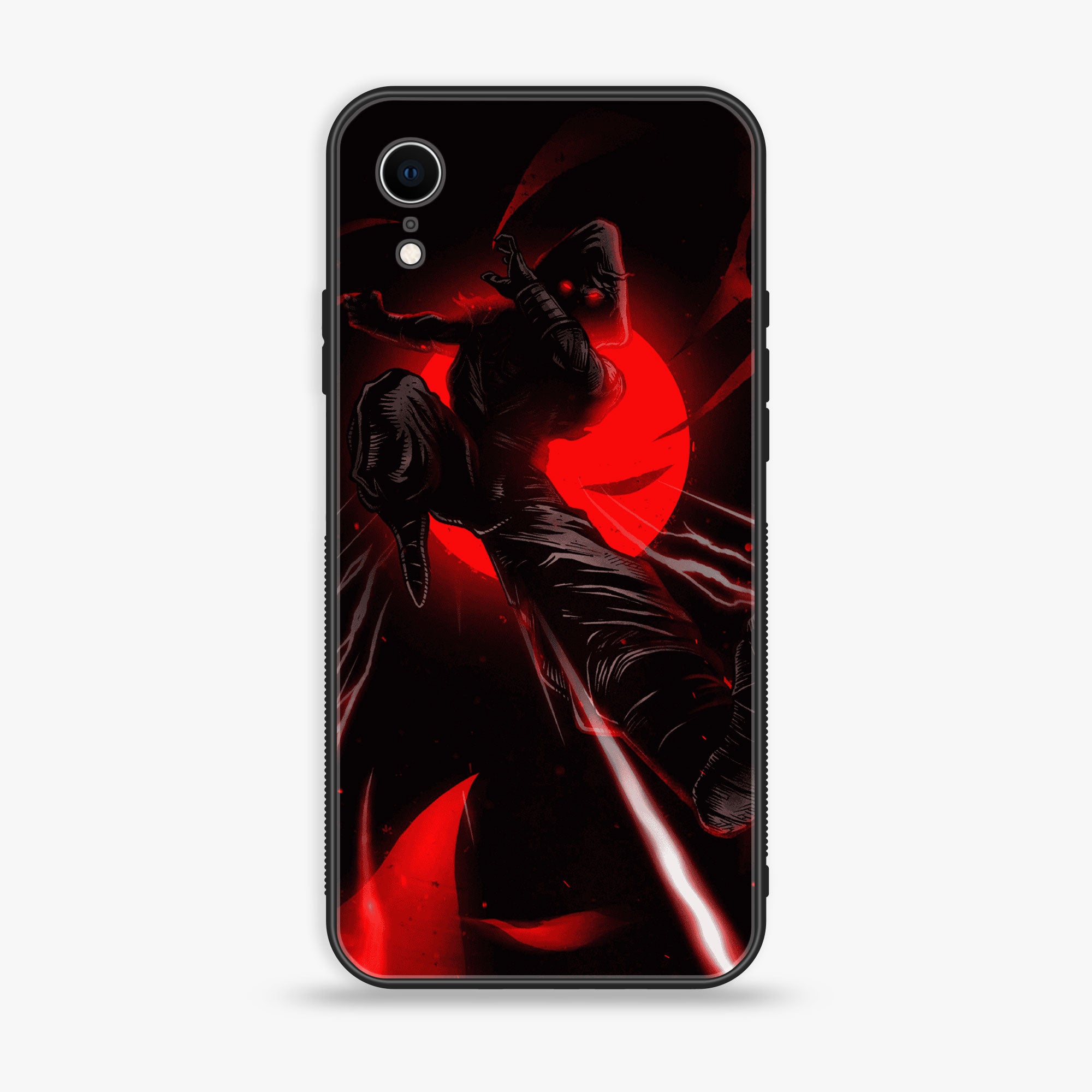 iPhone XR - Ninja  Series - Premium Printed Glass soft Bumper shock Proof Case