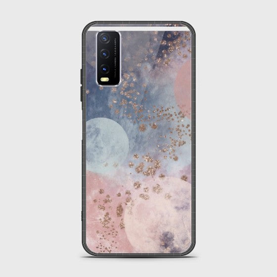 Vivo Y20A Animated Colorful design Glass Customized Case