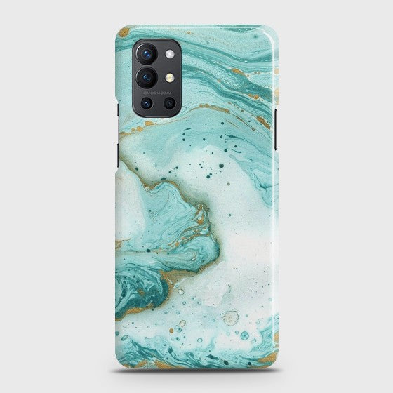 OnePlus 9R Aqua Blue Marble Customized Case CS-14060