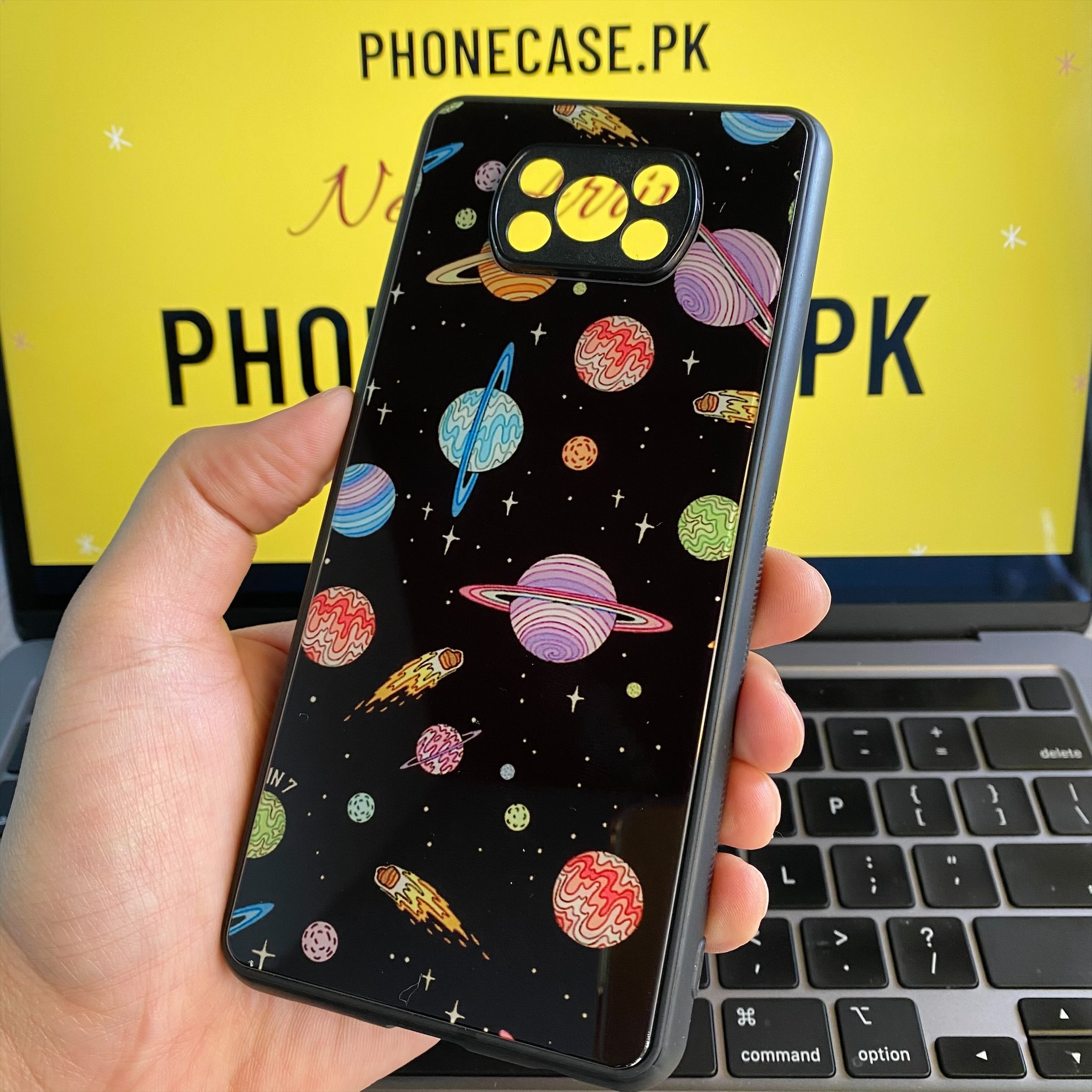 Xiaomi Poco X3/X3 NFC/ X3 Pro  - Universe Art - Premium Printed Glass soft Bumper shock Proof Case CS-258