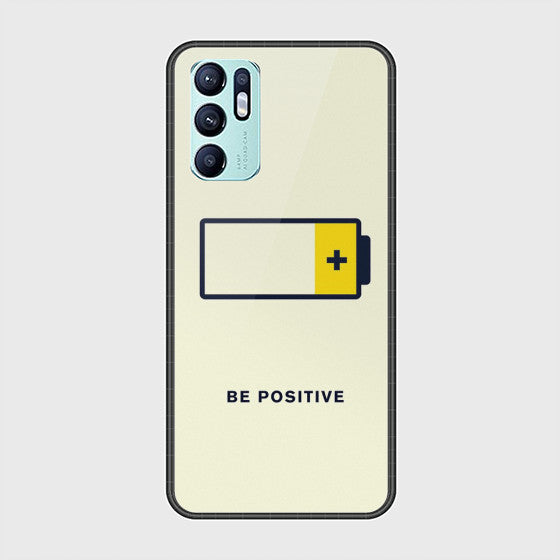 Oppo Reno 6 Be Positive Customized Glass Case