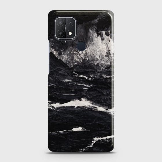 Oppo A15s Black Marble Customized Case