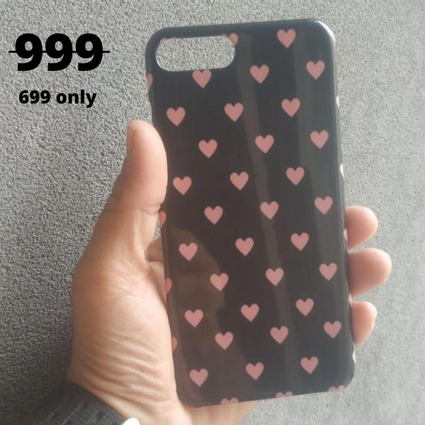 IPHONE 7PLUS Pink Colour Heart Printed Case