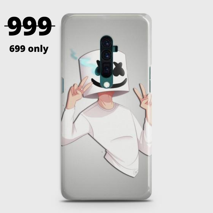 OPPO RENO 10x Zoom Marshmello Face Customized Case CS-21252