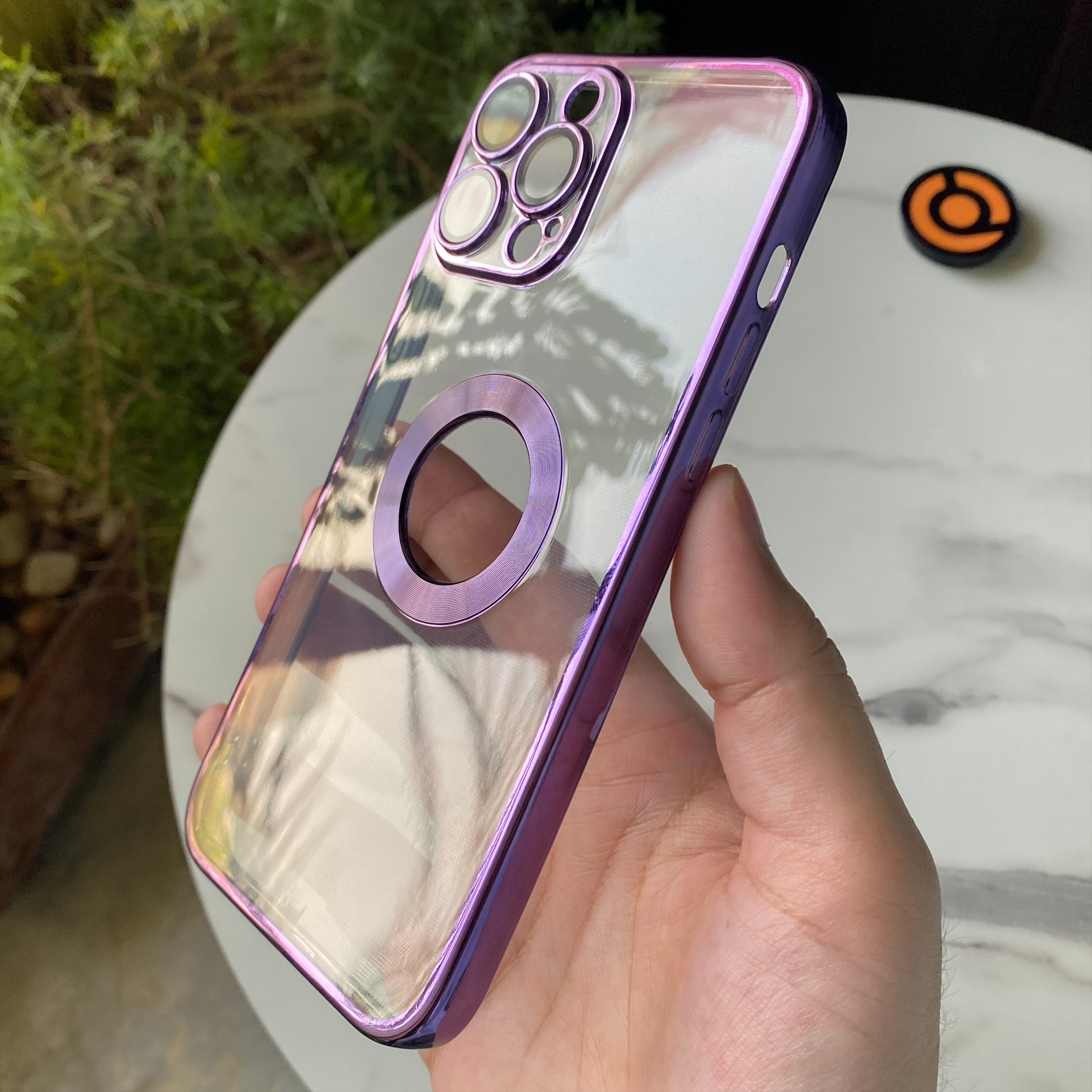 iPhone 12 Pro Max Luxurious 2.0 Version Transparent Plating iPhone Case