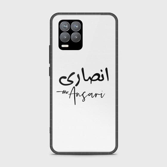 Realme 8 / Realme 8 Pro Caste Name Ansari  - Premium Printed Glass soft Bumper shock Proof Case CS-26488