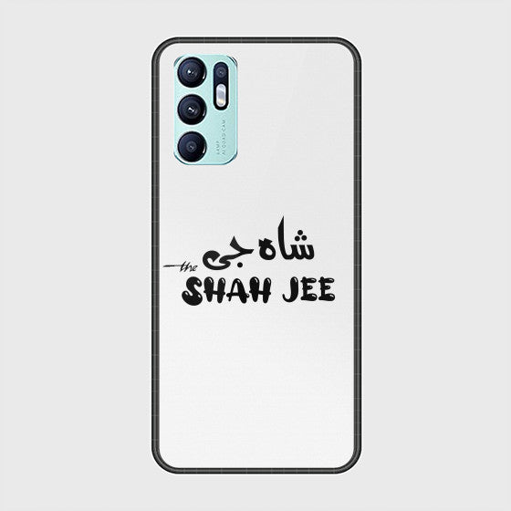 Oppo Reno 6 Caste Name Shah Jee Customized Glass Case  CS-19381 CS-40211