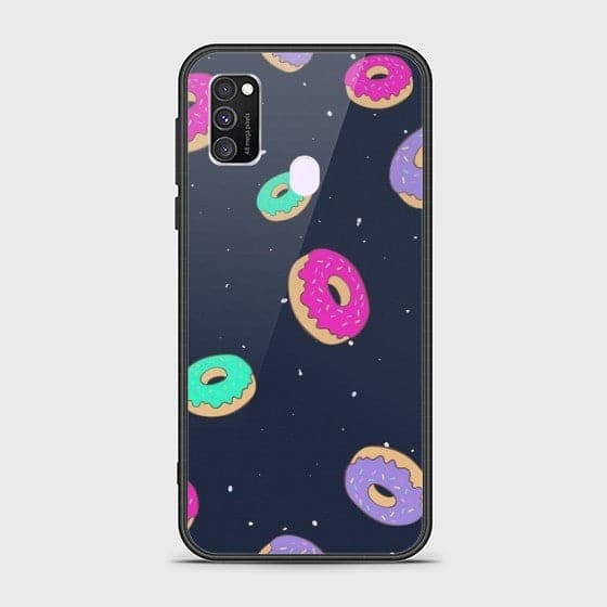 Samsung Galaxy M30s Colorful Donuts Glass Case