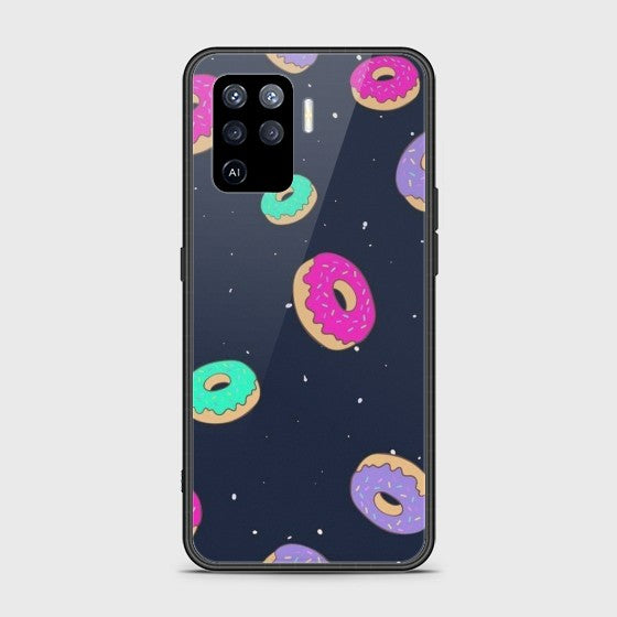 Oppo A94 Colorful Donuts Glass Customized Case