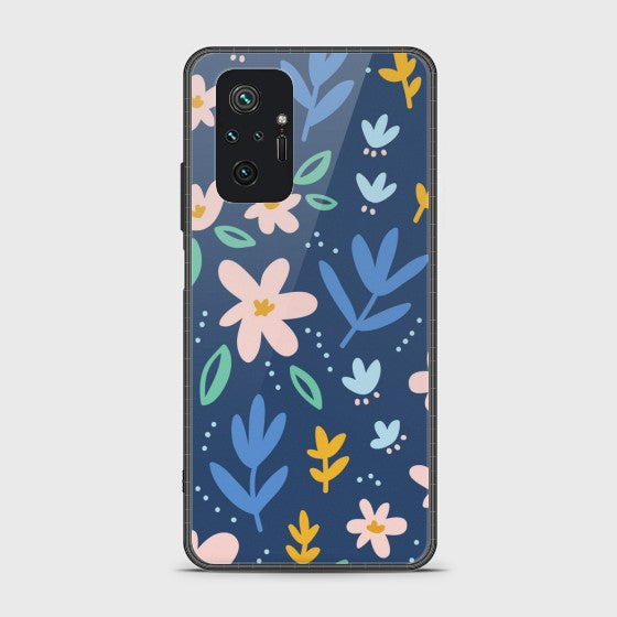 Xiaomi Redmi Note 10 Pro Colorful Flowers Glass Customized Case