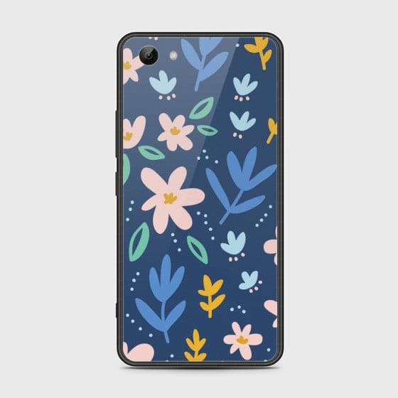 Vivo Y83 Colorful Flowers Glass Customized Case