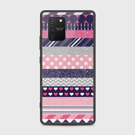 Samsung Galaxy A91 Colourful Circles Glass Case