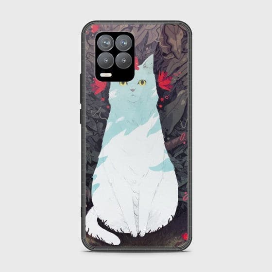Realme 8 Pro Forest Cat Glass Customized Case