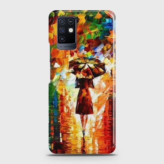 Infinix Note 10 Girl with Umbrella Customized Case