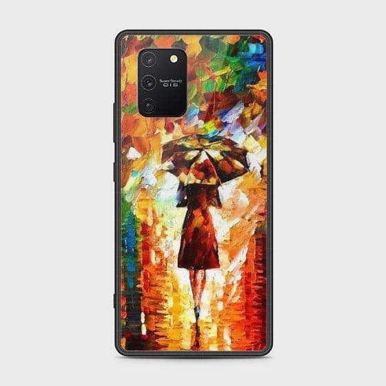 Samsung Galaxy M80s Girl with Umbrella Glass Case