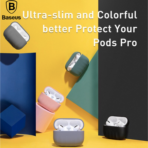 Baseus Soft Silicone Case For Airpods Pro Earphone Case For Air Pods Pro Shockproof Cover