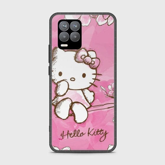 Realme 8 Hello Kitty Cherry Blossom Glass Customized Case