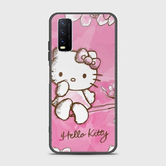 Vivo Y20i Hello Kitty Cherry Blossom Glass Customized Case