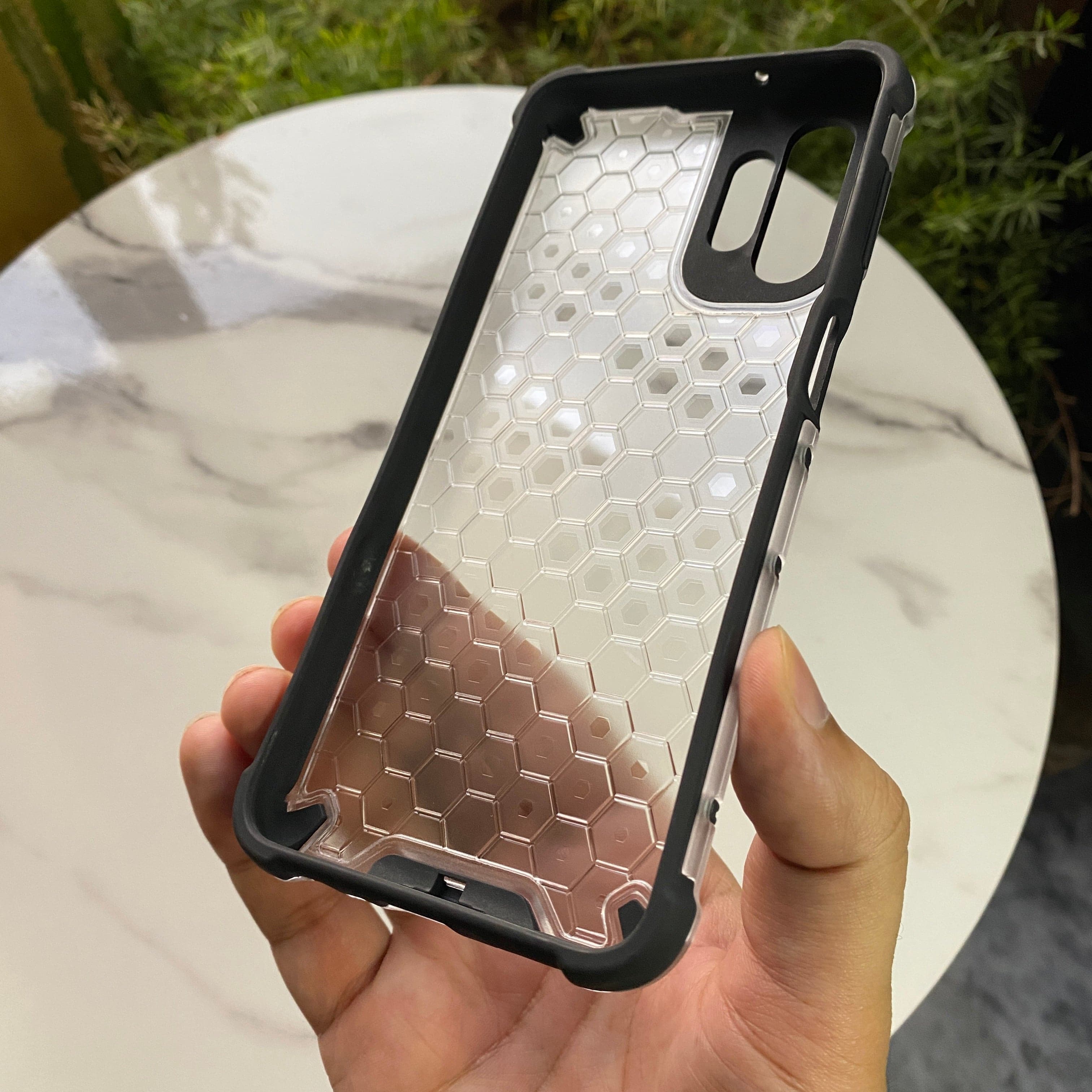 Galaxy A13 Airbag Shockproof Hybrid Armor Honeycomb Transparent Cover