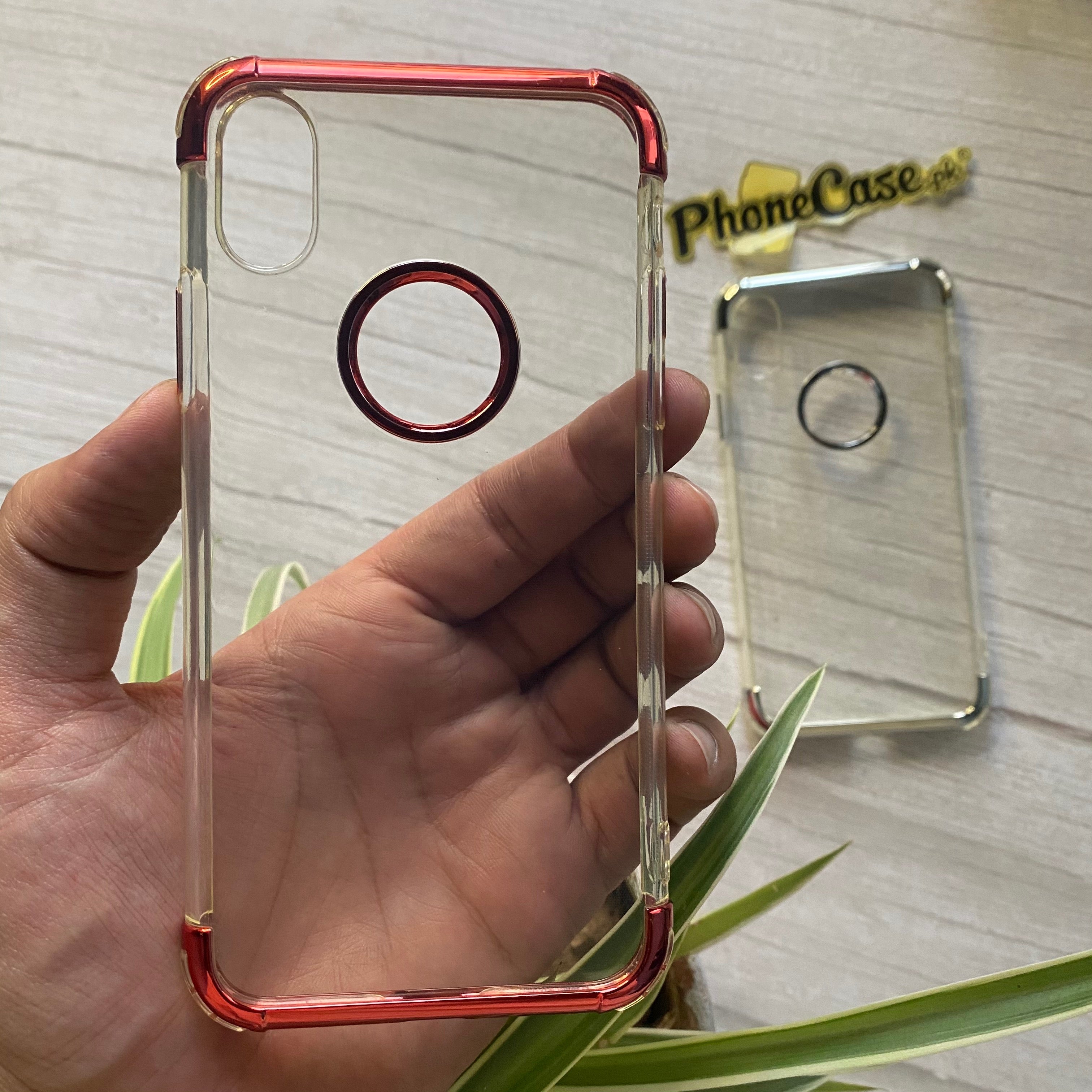 iPhone X/XS Electroplated Transparent TPU Case