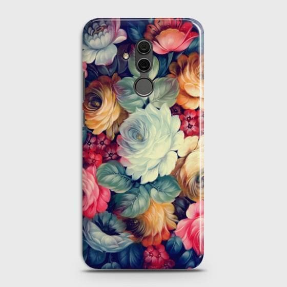 Huawei Mate 20 Lite Vintage Colorful Flowers Phone Case - Phonecase.PK