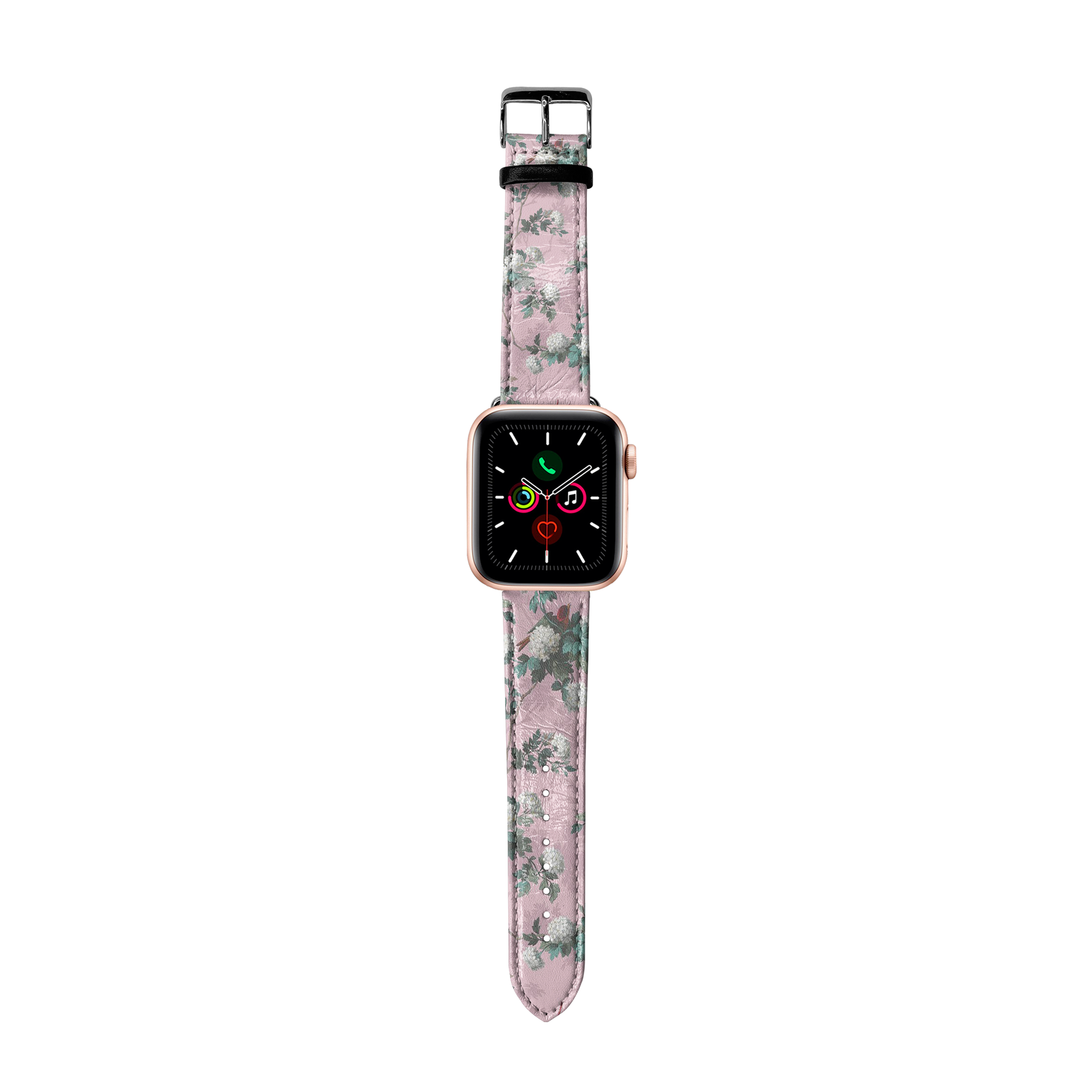 Apple Watch Premium Leather Strap Flower Series Design 02