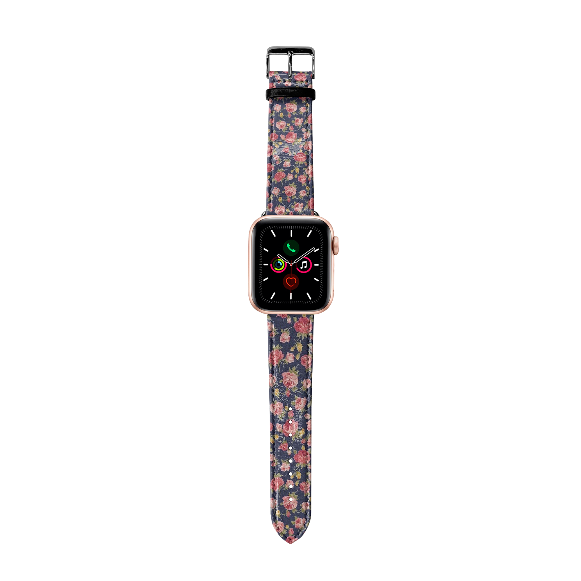 Apple Watch Premium Leather Strap Flower Series Design 03