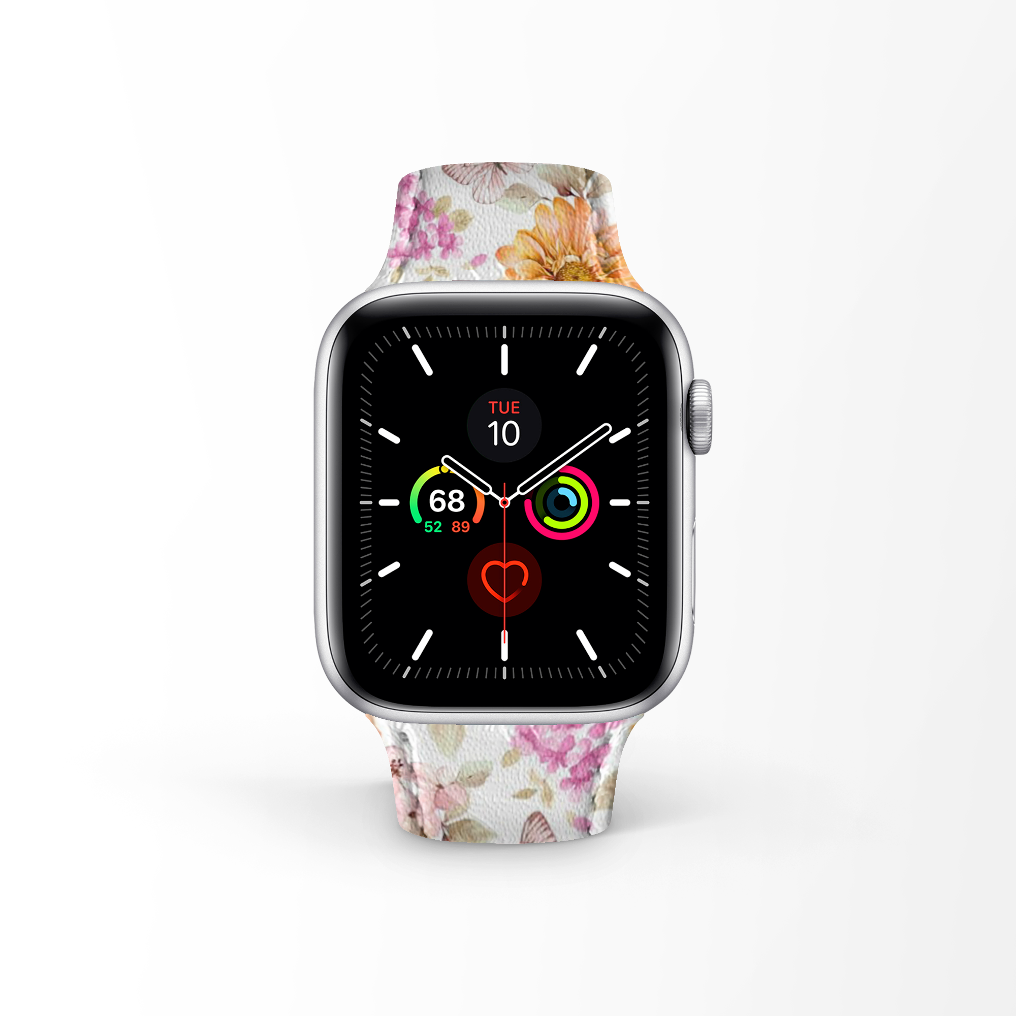 Apple Watch Premium Leather Strap Flower Series Design 01