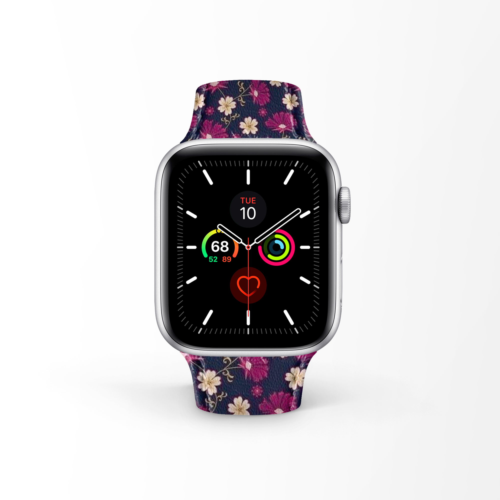 Apple Watch Premium Leather Strap Flower Series Design 05